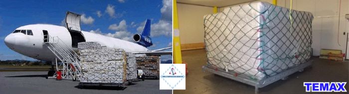 TEMAX thermal blankets AIRFREIGHT PMC ULD pallets perishables pharmaceuticals Healthcare
